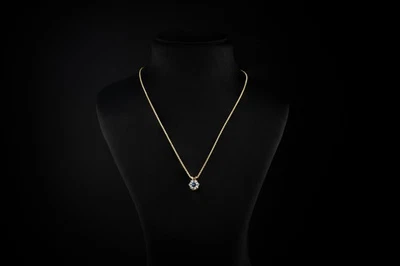 Diamante antiguo brillante europeo D-VVS2 de 1,54 quilates cultivado en laboratorio solitario de oro amarillo de 14 K Foto 1 de 2