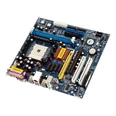 Mainboard ASROCK K8Upgrade-VM800 Socket 754 DDR AGP PCI AMR mATX - Image 1 of 2