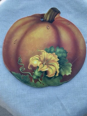 VTG natures Design Melamine Chopping Board Made In Italy 10” Dia  Pumpkin READ - Image 1 of 4