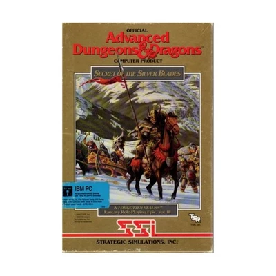 D&D Computer Game Secret of the Silver Blades (PC 5 1/4") SW (New) - Image 1 of 2