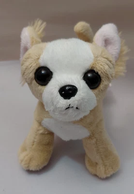 Ganz Lil'Kinz Chihuahua Dog Plush 7” Tan White Stuffed Animal Toy No Code - Image 1 of 4