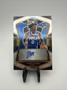 2020-21 Panini Select Tyrese Maxey Silver Rookie Auto - Picture 1 of 2