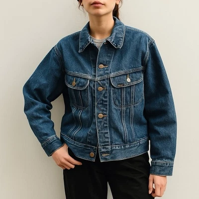 Vintage 1970s 1980s Lee 101 Storm Rider Denim Jacket Made in USA Small - Image 1 of 4