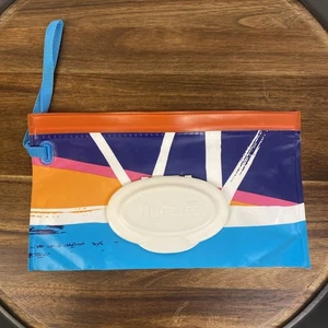 Huggies Clutch-Clean Beachy Refillable Baby Wipes Travel Holder Pouch - Picture 1 of 5