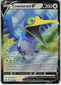 UR-01 Holo Cramorant V 155/202 Ultra Rare SWSH01: Sword & Shield Base Set - Picture 1 of 1