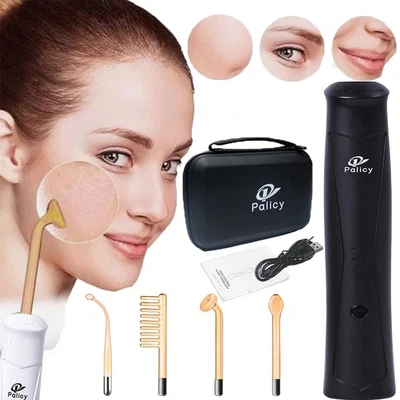 Tratamiento antiarrugas facial cabello 4 puntas Darsonval de alta frecuencia antiacné - 100-240 V Foto 1 de 4