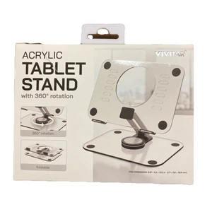 Acrylic Tablet Stand by Vivitar with 360 degree rotation New Open Box - Picture 1 of 2
