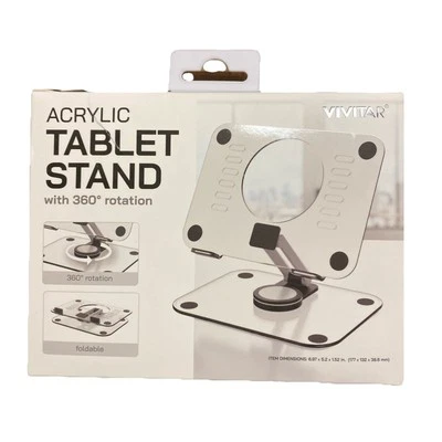 Acrylic Tablet Stand by Vivitar with 360 degree rotation New Open Box - Image 1 of 2