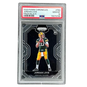 Jordan Love 2020 Prizm Black RC Rookie Card PSA 10 #PB4 - Bild 1 von 2