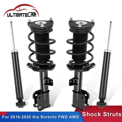 Set 4 Front & Rear Suspension Shocks Struts Assembly For 2016-2020 Kia Sorento - Image 1 of 4