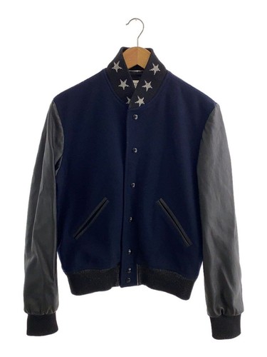 SAINT LAURENT (YSL) SAINT LAURENT TEDDY JACKET 46 LANA Navy V06E 455208 Y180W 4140