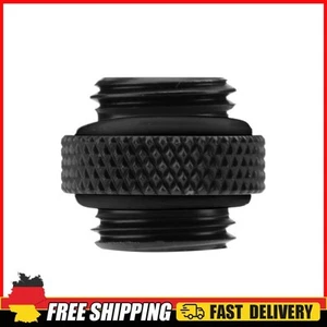 G1/4 Dual-Au?engewinde-Schlauchanschluss f��r PC-Wasserk��hlsystem (schwarz) - Afbeelding 1 van 4