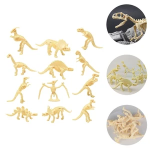 12 Pcs Dinosaurier-Skelett-Spielzeug Kind Baby Mini-Dinosaurier-Figuren - Afbeelding 1 van 12