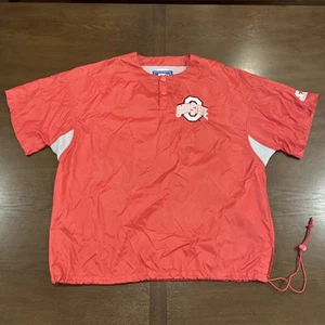 Vtg 90s Starter Ohio State Buckeyes Short Sleeve Windbreaker Baseball Men Medium - Picture 1 of 15