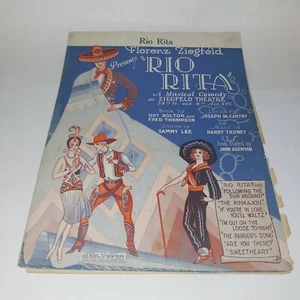 Vintage Sheet Music, Rio Rita from Ziegfeld's "RIO RITA" 1926, Free Shipping - Picture 1 of 5