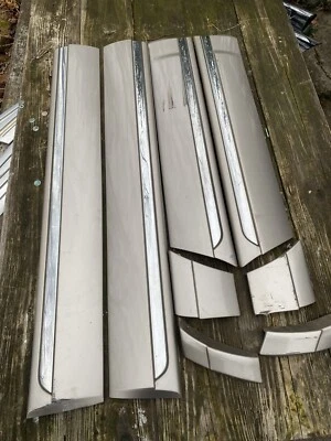 1998 2000 CONTINENTAL TRIM MOLDING DOOR FENDER LEFT RIGHT 8 Pc Used OEM Beige - Image 1 of 4
