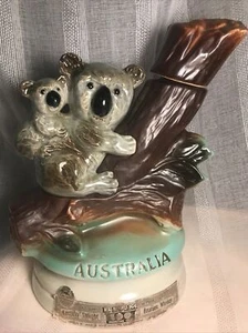 James B Beam Kentucky Straight Bourbon Whiskey Decanter Australia Koala 1973 VTG - Picture 1 of 14