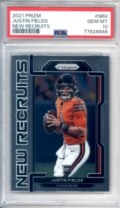 2021 Panini Prizm Justin Fields New Recruits #NR4 PSA GEM MT 10 - Picture 1 of 2