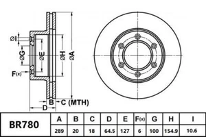 Bendix Ultimate 4WD Front Brake Rotor for Toyota Hilux KZN165 3.0L 1KZ-TE Diesel - Picture 1 of 1