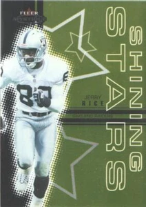 2003 Fleer Mystique Football Shining Stars Gold #SS10 Jerry Rice /192 - Picture 1 of 2