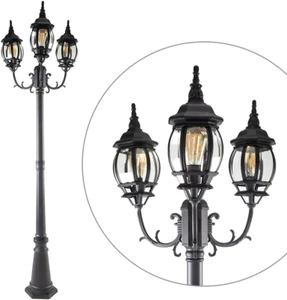 LUTEC LED Outdoor Post Light with Triple-Head, Hardwired Vintage Street Lights f - Picture 1 of 12