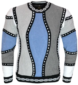 Original Paolo Deluxe® Sweater Model: "Loui 2.0" in Blue - Picture 1 of 5