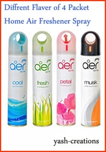 Godrej-Aer-Home-Air-Spray-Pack-Of-4-Different-Flavor-Musk-Cool-Fresh-And-Patel - Picture 1 of 4