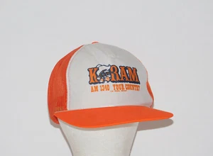 Kram Las Vegas Vintage Country Musik Radiosender Netz Druckknopflasche Mütze SELTEN SCHÖN! - Bild 1 von 5