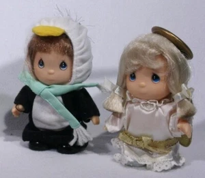 (Pair) 4" Dolls *The Enesco Precious Moments Collection (HI BABIES) 1989 Penguin - Picture 1 of 8