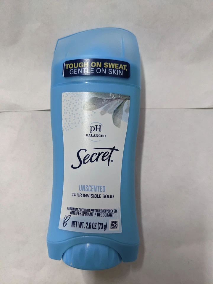 Secret Unscented Women's Invisible Solid Ph Balanced Antiperspirant & Deodorant - Image 1 of 1