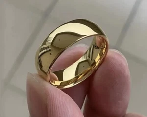 Anello in acciaio inox dorato - Foto 1 di 2