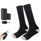 1pair Remote Control Electric Heated Sokcs Rechargeable Winter Warm Socks s G1M1