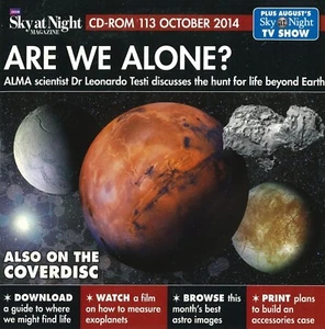 BBC Sky at Night CD-ROM, Are We Alone? #113 October 2014, Windows, Mac - Picture 1 of 2