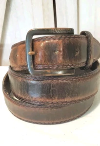 Cinturón de trabajo Columbia marrón de cuero genuino - para hombre talla XL 42-44 - Imagen 1 de 6