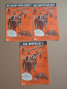 Sid Field - London Town - Lote de 3 partituras de 1946 War Time Utility - Imagen 1 de 1
