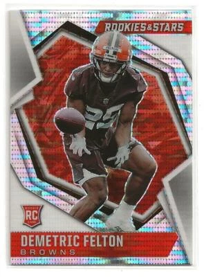 2021 Panini Rookies & Stars Demetric Felton Pulsar Prizm Parallel Rookie Card - Image 1 of 2