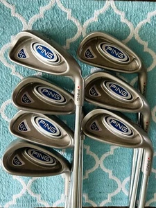 Ping G5 Iron Set 5-S Red Dot AWT Stiff Steel Men's RH - Excellent - L@@K - Picture 1 of 3