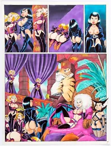 2001 Sapphire Barry Blair Colin Chan Watercolor Painting Original Comic Art - Picture 1 of 1