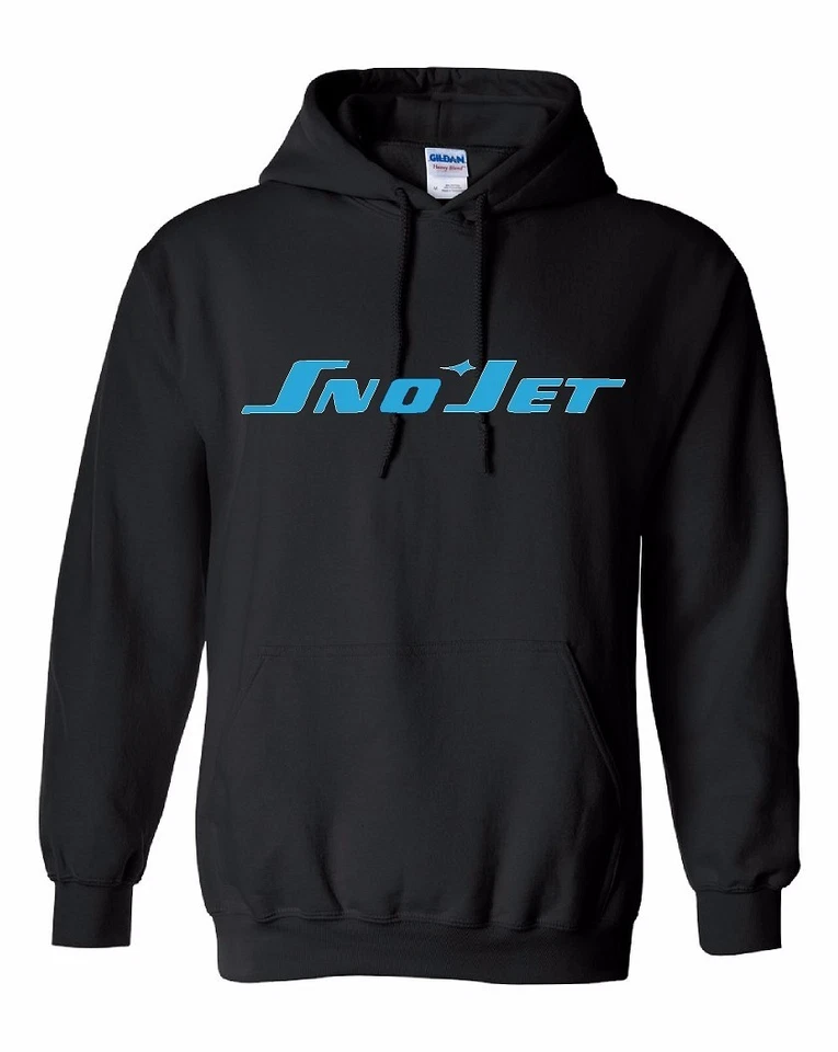 SNO JET  Vintage Snowmobile Hooded Sweatshirt Sizes to 5X! CHOOSE COLOR SNOJET - Image 1 of 1