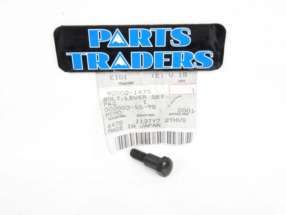 NOS Genuine Kawasaki Clutch Lever Set Bolt Black KL600 84-86 KLR250 85-05 - Image 1 of 1