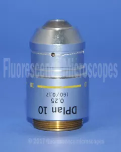 Objetivo microscopio Olympus DPlan 10x/0,25, 160/0,17 - Imagen 1 de 1