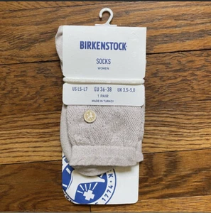 Birkenstock cotton bling ajour socks in flamingo pink size large - Picture 1 of 6