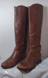 Ivanka Trump Brown Leather Knee High Dress Riding Boots 6M Itabella *G-D-AA* - Picture 1 of 10