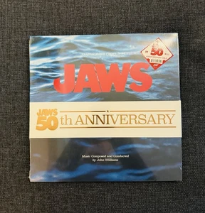 Jaws 50th Anniversary Vinyl Soundtrack Mondo Gold Edition Sealed - Picture 1 of 3