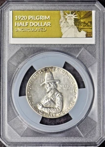 1920 Pilgrim Commemorative Half Dollar - Collectors Alliance Holder ✪COINGIANTS✪ - Bild 1 von 2