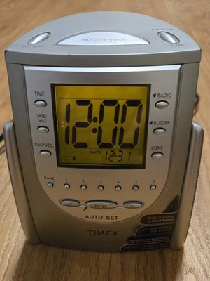 Timex Model: T311T Auto-Set Dual-Alarm Clock/Radio Programmable, Tested Working! - Image 1 of 4