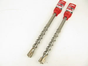 Menge 2 Milwaukee Werkzeug 1 Zoll x 8 Zoll x 13 Zoll 4-Schneider Mx4 Sds-Max rotierend 48203952 - Bild 1 von 5