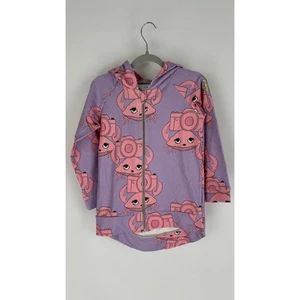 Dear Sophie Crabi Purple Hoodie Pullover Full Zip Girls Size 4-6Y New Pink - Picture 1 of 7