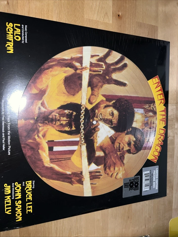 ENTER THE DRAGON BRUCE LEE SOUNDTRACK PICTURE DISC LALO SCHIFRIN RSD SHRINK NM-M - Image 1 of 1