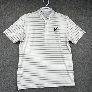 Navy Midshipmen Shirt Herren Large White Stripe NCAA Football Polo Short Sleeve - Bild 1 von 10